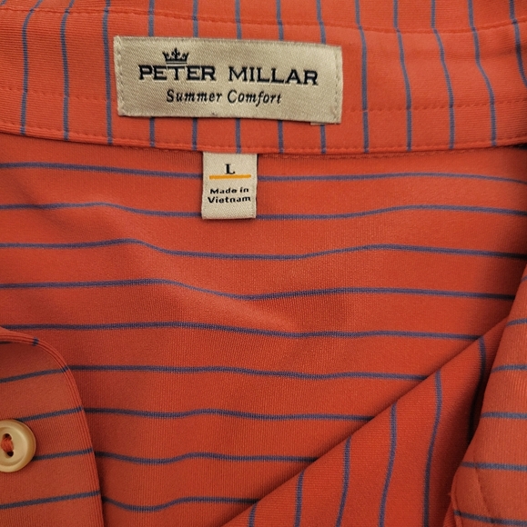 Peter Millar Summer Comfort Polo, Size Large - Picture 3 of 3